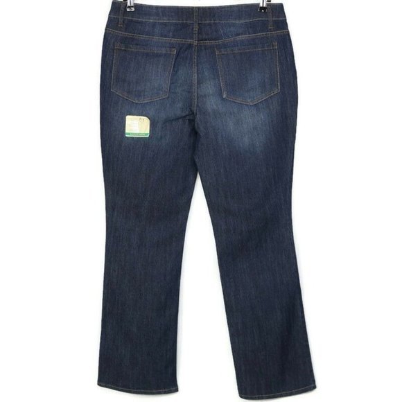 Faded Glory Bootcut Jeans Dark Stretch‎ 16 x 32 - Picture 1 of 10